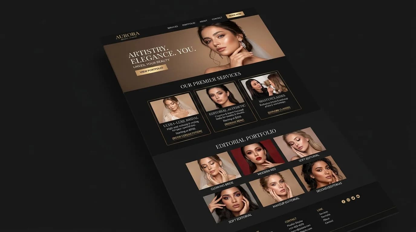 Makeup Studio Digital Platform Interface